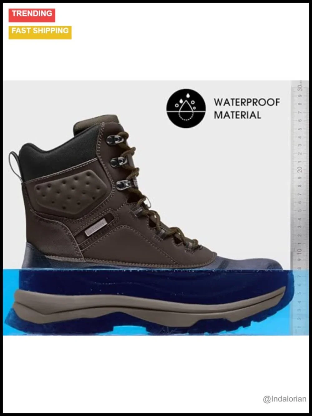 Men's Insulated Waterproof Winter Snow Boots 3M Thinsulate Durable